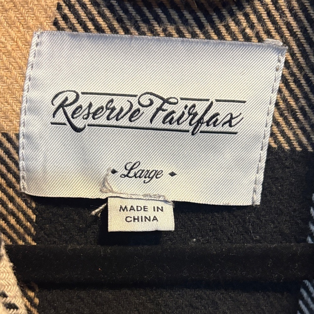 Plaid Jacket - Black, White, Tan - Picture 2 of 5